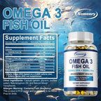NLW Choice: Pslalae Premium Omega 3 Fish Oil Capsules (1000mg) – High-Potency EPA & DHA