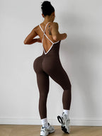 NLW Sleeveless Gym Bodysuit & Workout Romper