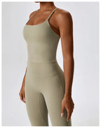 NLW Elite Seamless 2-Piece Yoga Set – High-Performance Compressed Fitness Suit