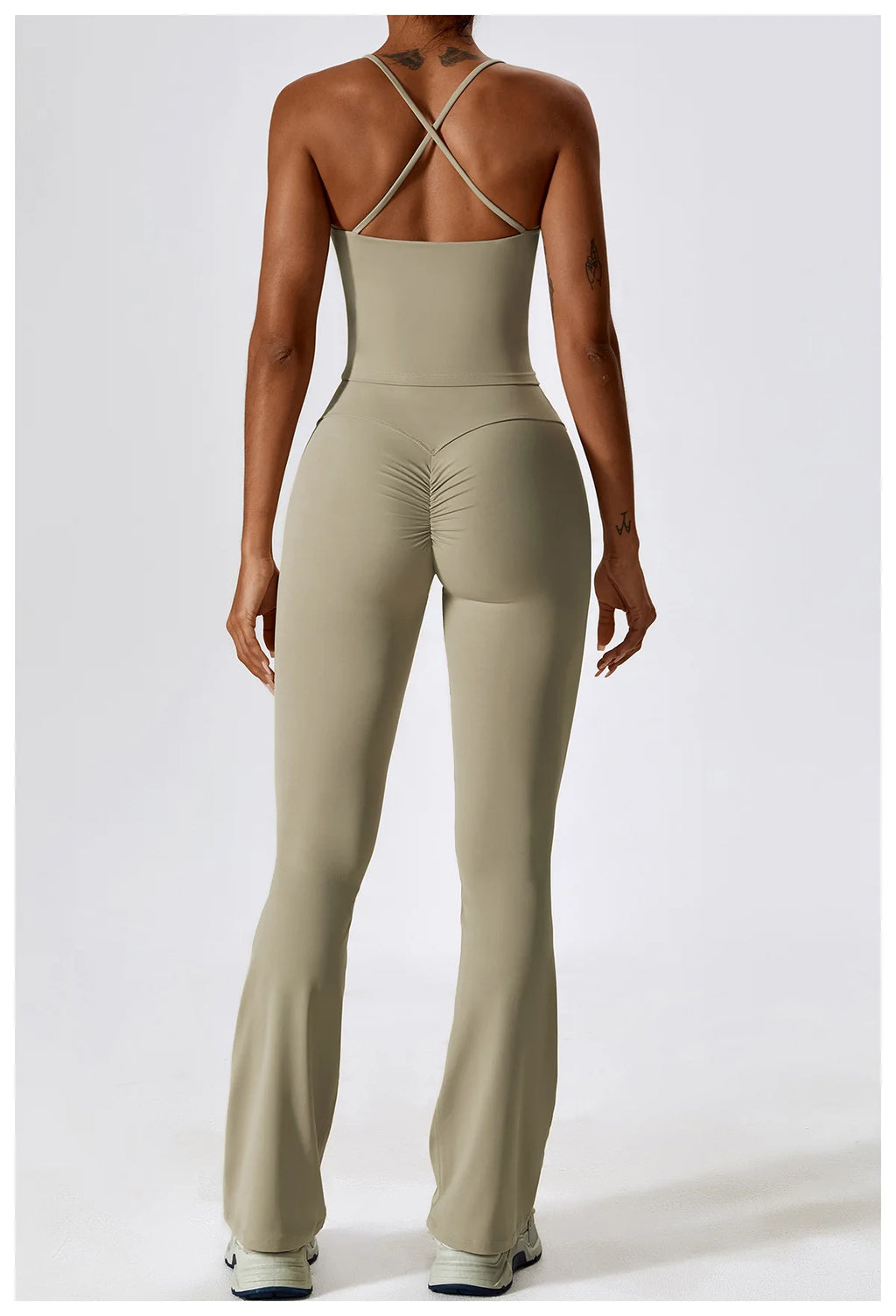 NLW Elite Seamless 2-Piece Yoga Set – High-Performance Compressed Fitness Suit