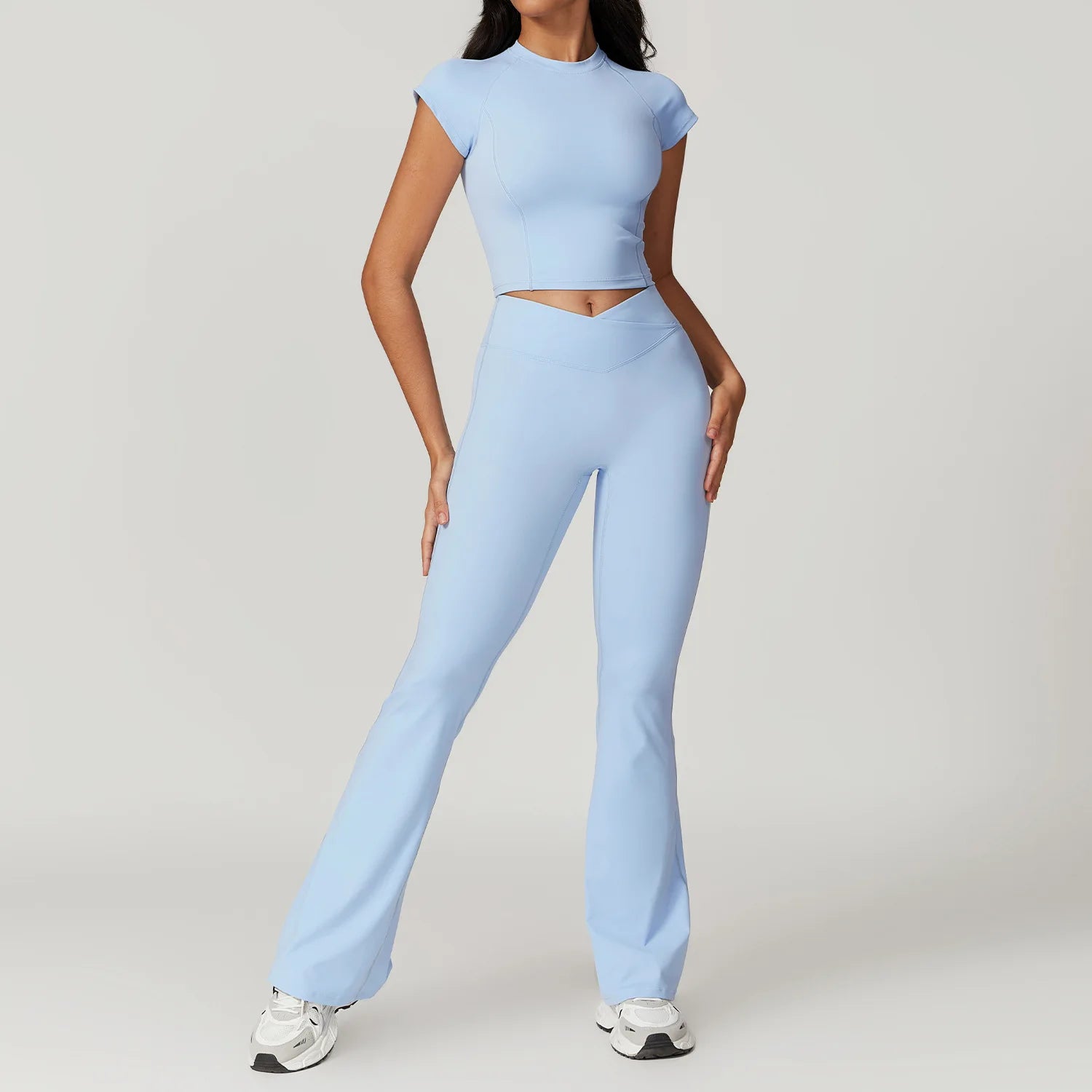 NLW Short-Sleeve Athletic Top & Leggings