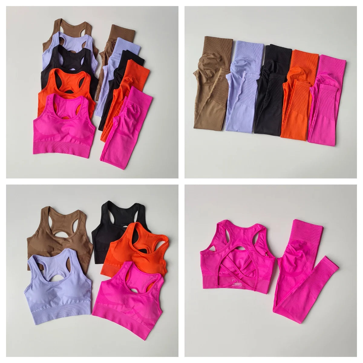 NLW Seamless Sculpt Yoga Set – Sleeveless Quick-Dry Premium Fitness Set