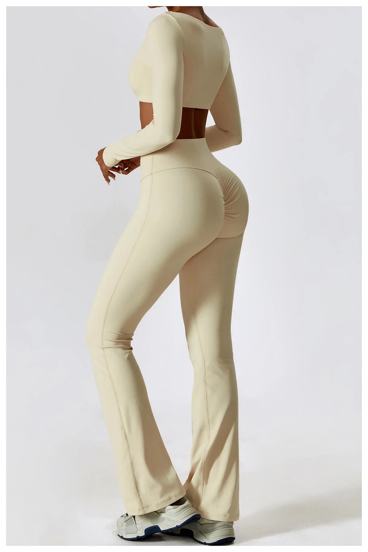 NLW Elite Seamless 2-Piece Yoga Set – High-Performance Compressed Fitness Suit