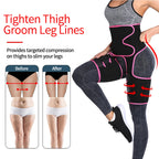 NLW 3-in-1 Waist Trainer & Thigh Trimmer – High-Waist Butt Lifting Sweat Belt