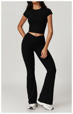 NLW Short-Sleeve Athletic Top & Leggings