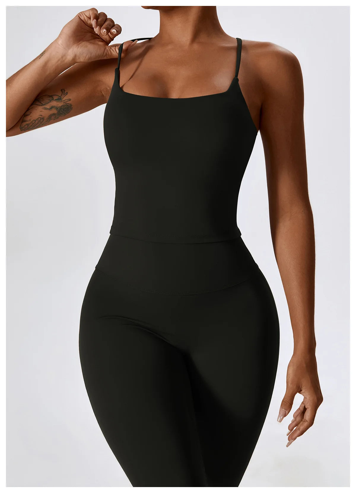 NLW Elite Seamless 2-Piece Yoga Set – High-Performance Compressed Fitness Suit