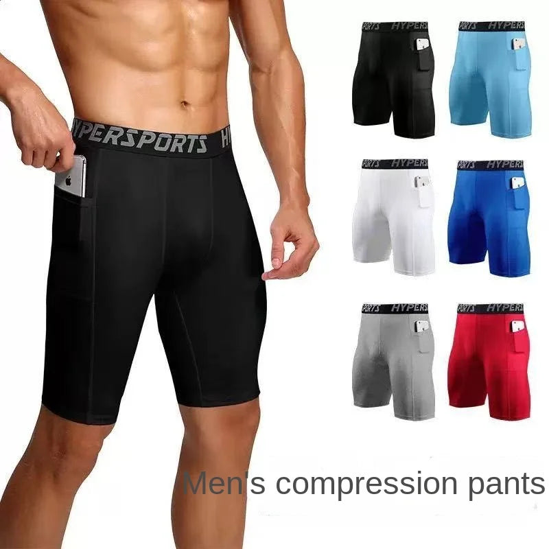 NLW Men's Pro-Fit Compression Tights – High-Performance Gym & Running Leggings