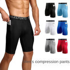 NLW Men's Pro-Fit Compression Tights – High-Performance Gym & Running Leggings