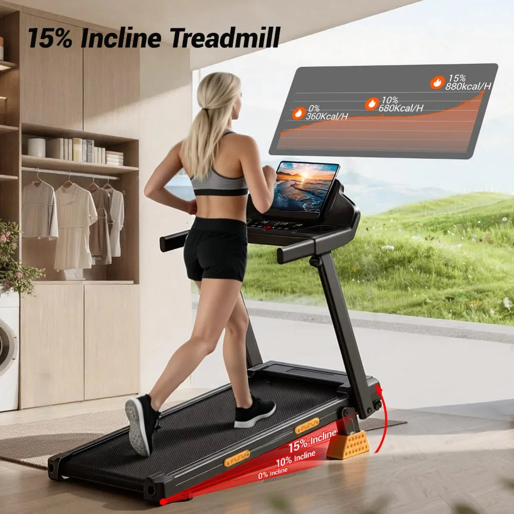 NLW 15% Incline Smart Treadmills for Home