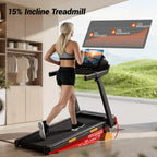 NLW 15% Incline Smart Treadmills for Home
