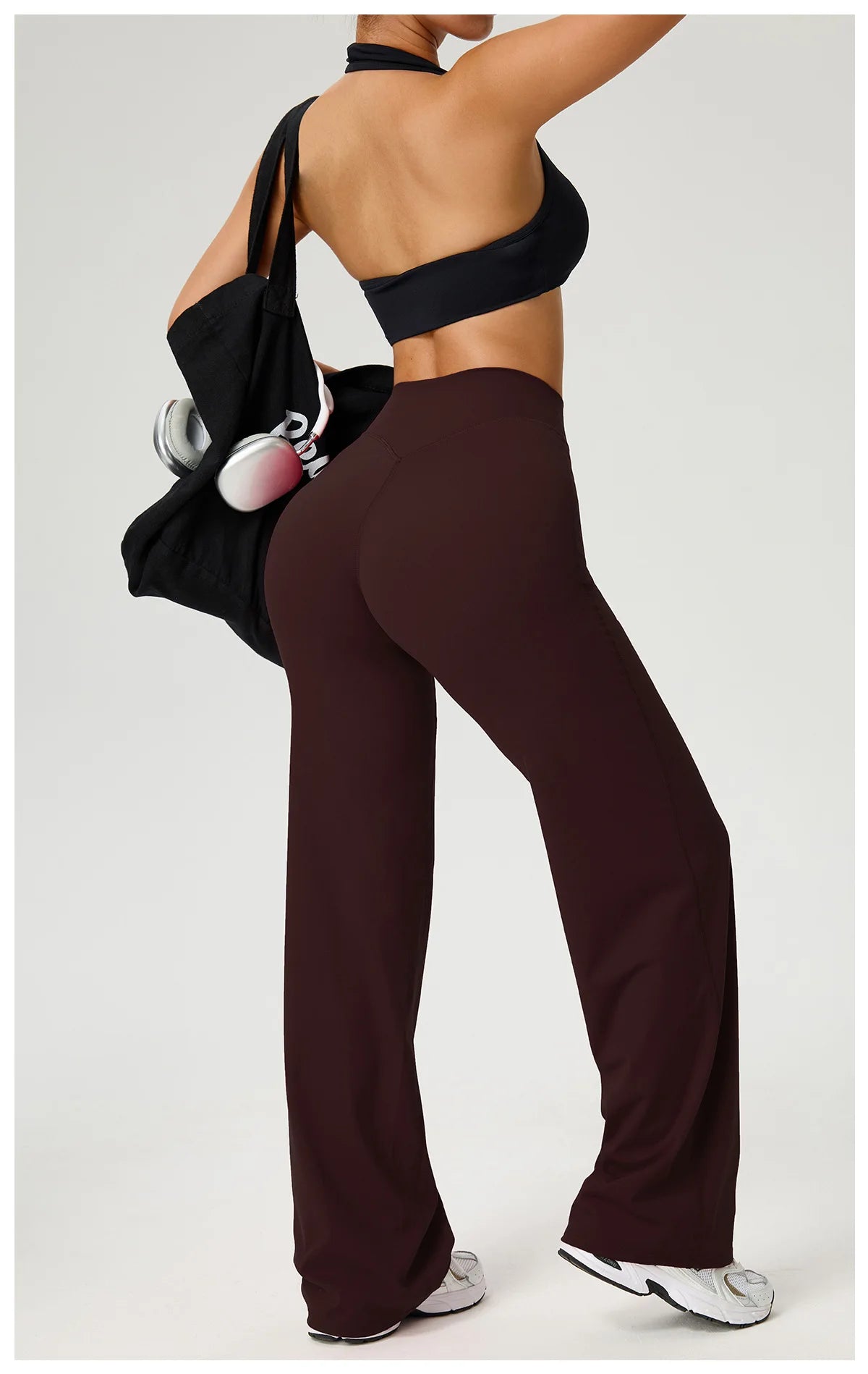 NLW Second-Skin Flared Leggings – Ultra-Elastic High-Waist Studio Yoga Pants