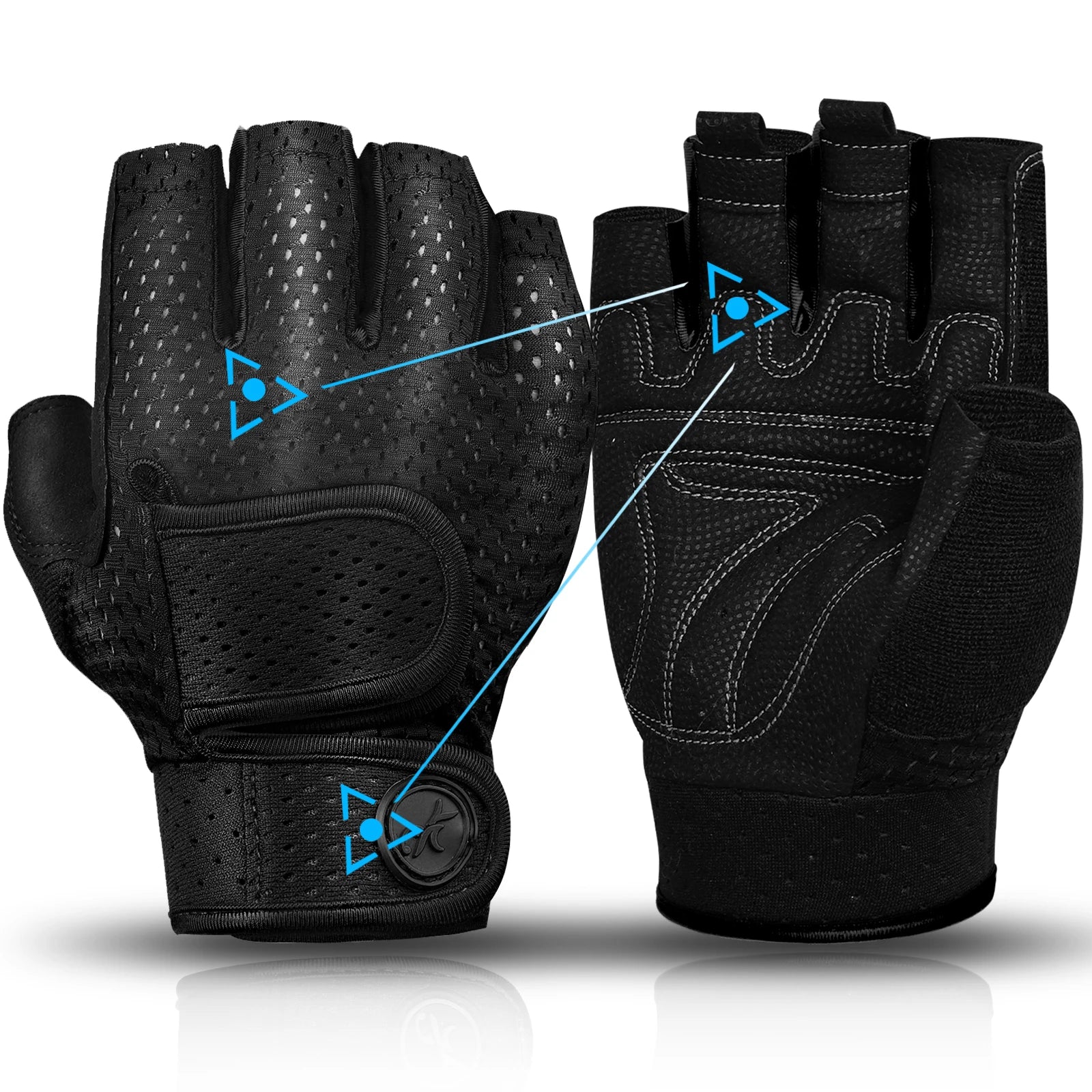 NLW Unisex Full-Palm Protection Fitness Gloves