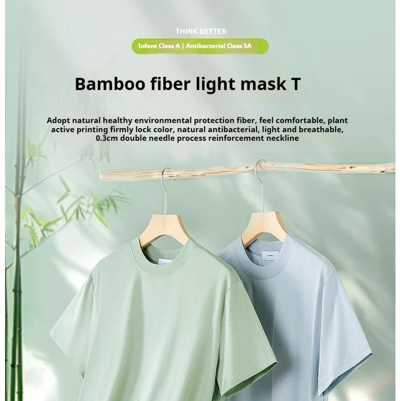 NLW Men Premium Bamboo & Cotton Cool Tee – Ultra-Soft Moisture-Wicking Summer T-Shirt