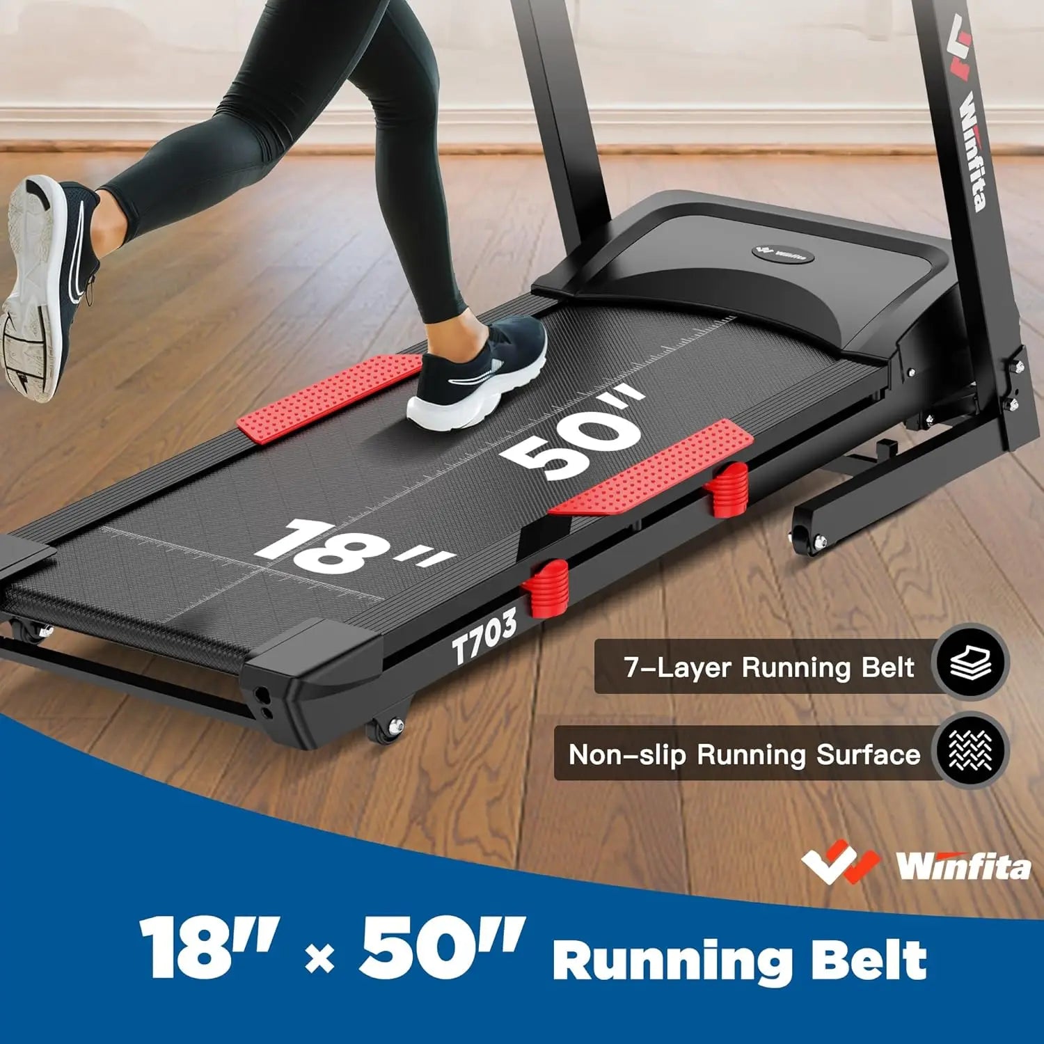 NLW Fitness Pro Treadmill with Bluetooth App