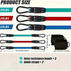NLW Ankle Straps Resistance Bands Set