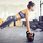 NLW Premium Cement-Filled Kettlebell – Extra-Wide Grip Arm & Strength Trainer