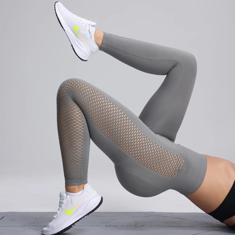 High-Waisted Butt-Lifting Gym Leggings – Seamless Tummy Control Yoga Pants