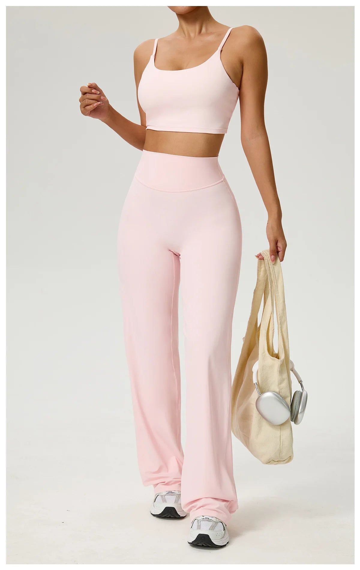 NLW Second-Skin Flared Leggings – Ultra-Elastic High-Waist Studio Yoga Pants