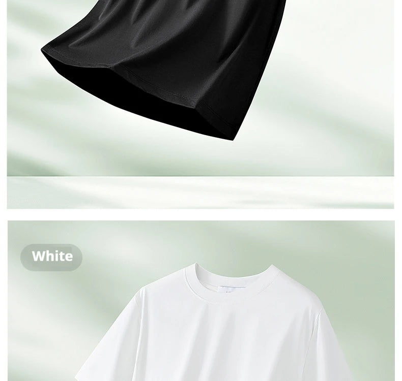 NLW Men Premium Bamboo & Cotton Cool Tee – Ultra-Soft Moisture-Wicking Summer T-Shirt