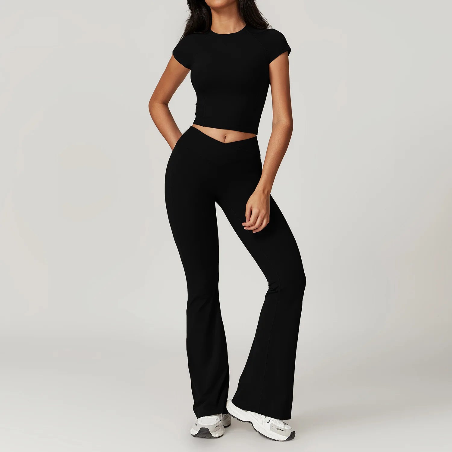 NLW Short-Sleeve Athletic Top & Leggings