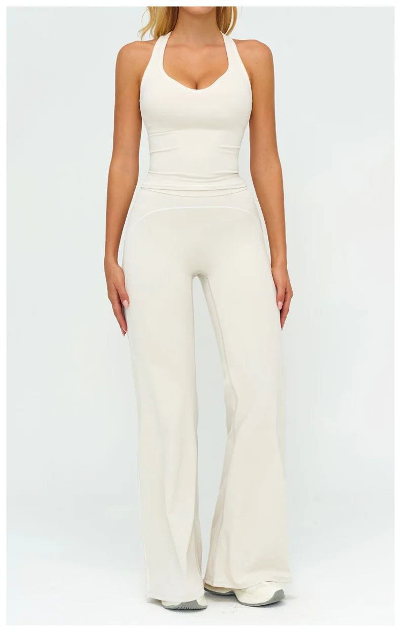 NLW Buttery-Soft V-Back Yoga Set - 2-Piece