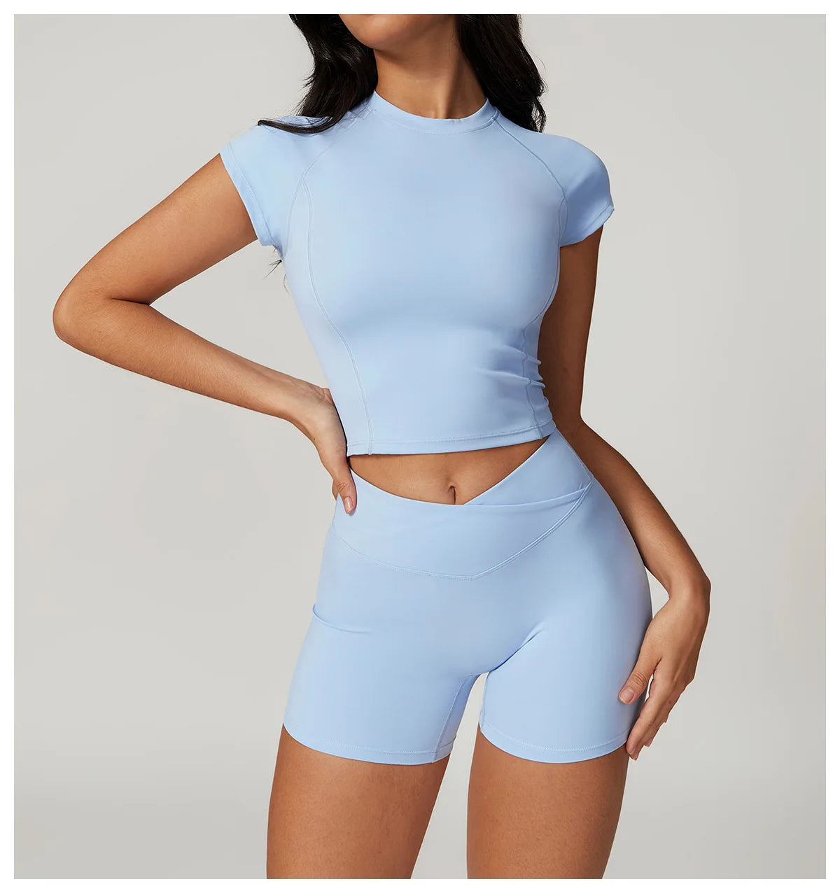 NLW Short-Sleeve Athletic Top & Leggings