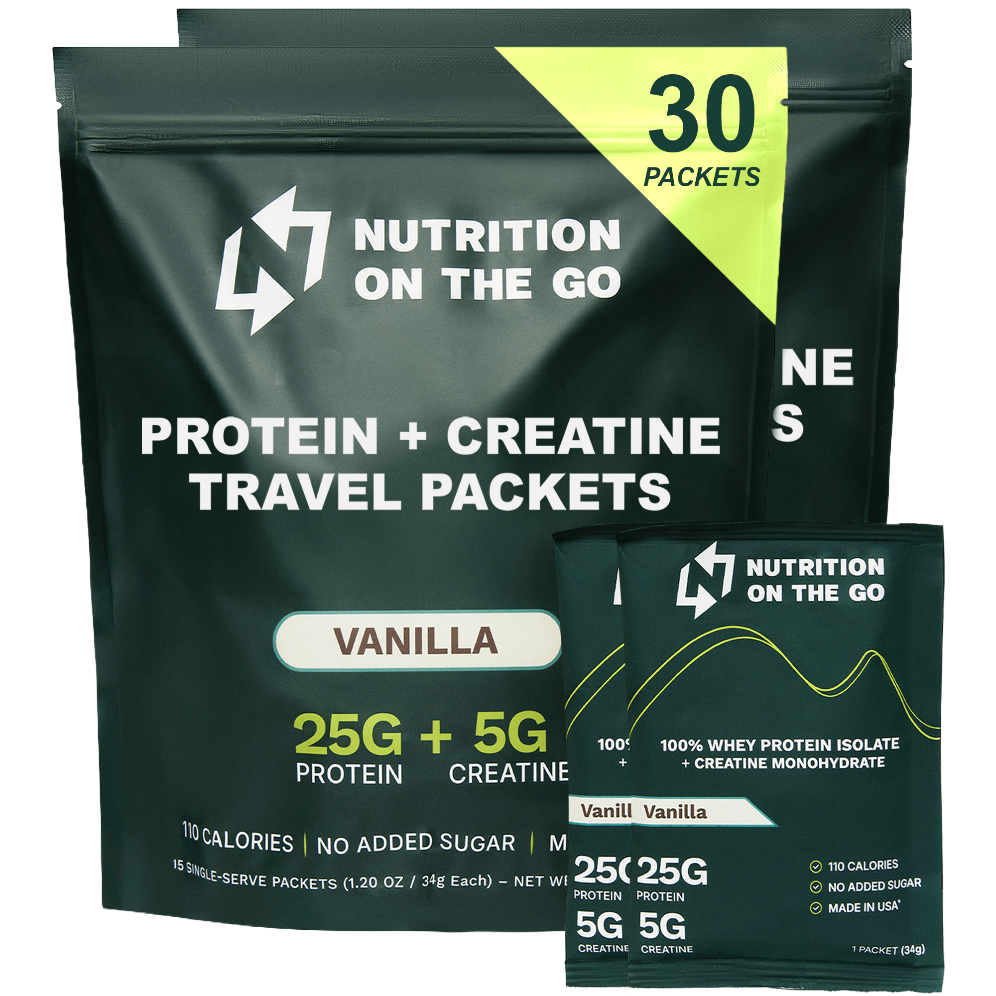 Whey Protein Isolate with Creatine | Single-Serve Packets