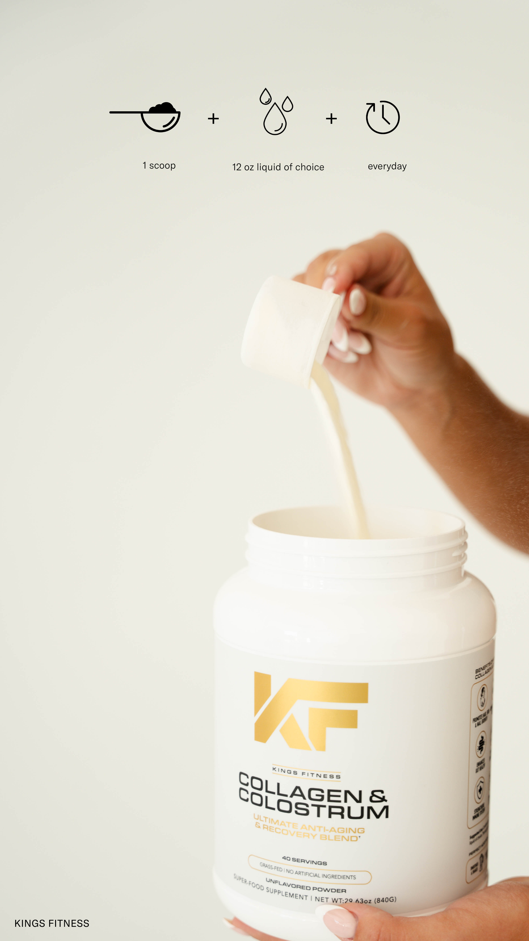 Collagen and Colostrum: Anti Aging and Recovery Blend