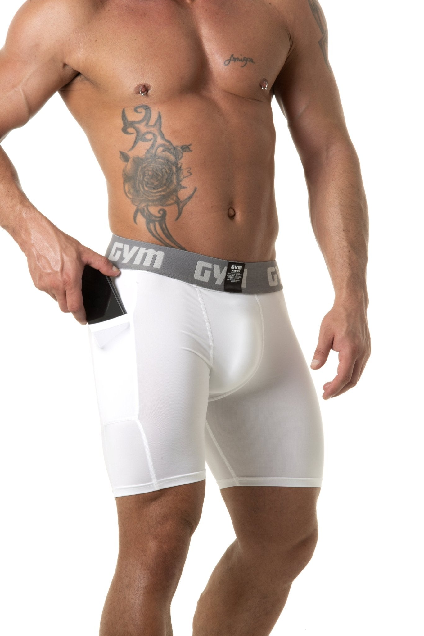 GYM Compression Short with Phone Pocket