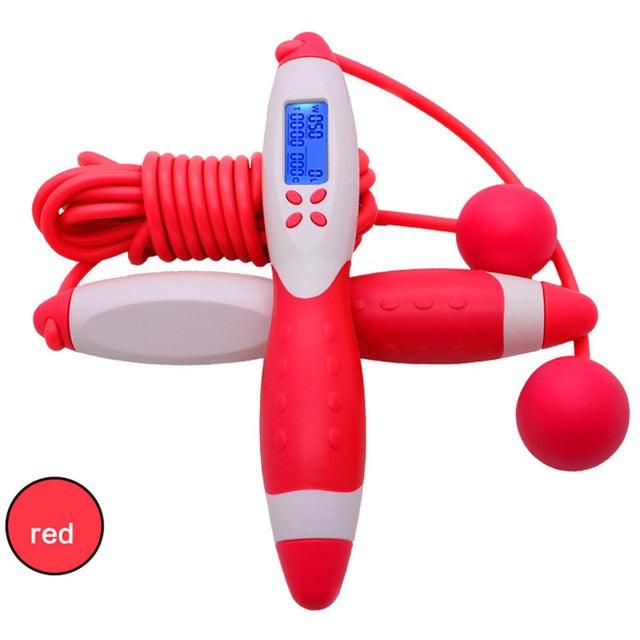 Jump Ropes With Electronic Counting Skip Rope Outdoor Lose Weight Fitness Equipment Cordless Rope Digital Weight Calories Time Setting Skipping Rope Indoor And Outdoor Exercise Adjustable Ropeless Skipping Rope Workout For Men