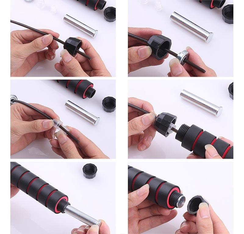 Jump Ropes With Electronic Counting Skip Rope Outdoor Lose Weight Fitness Equipment Cordless Rope Digital Weight Calories Time Setting Skipping Rope Indoor And Outdoor Exercise Adjustable Ropeless Skipping Rope Workout For Men