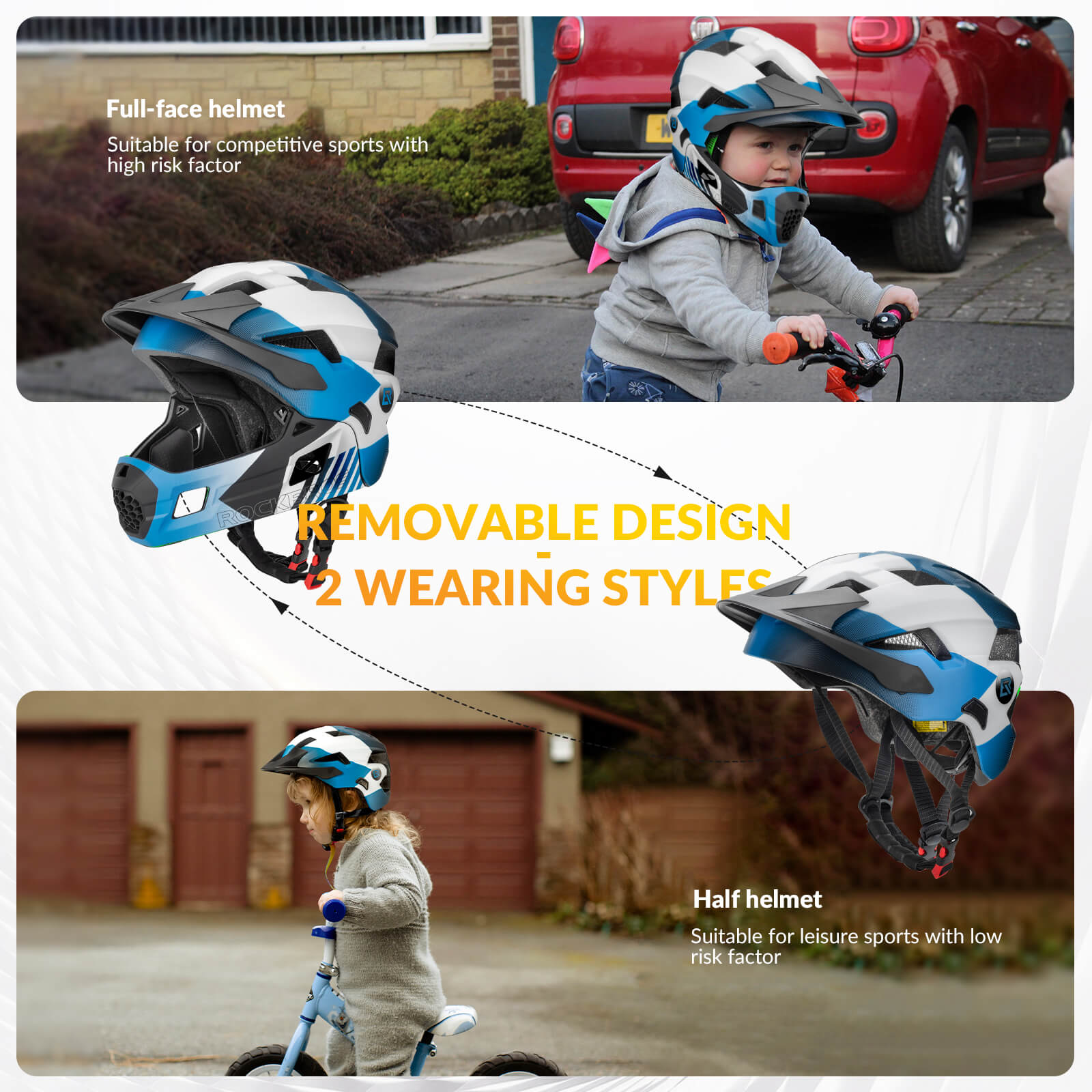 TS-61 Kids Full-Face Bike Helmet