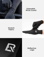 Full finger winter cycling gloves